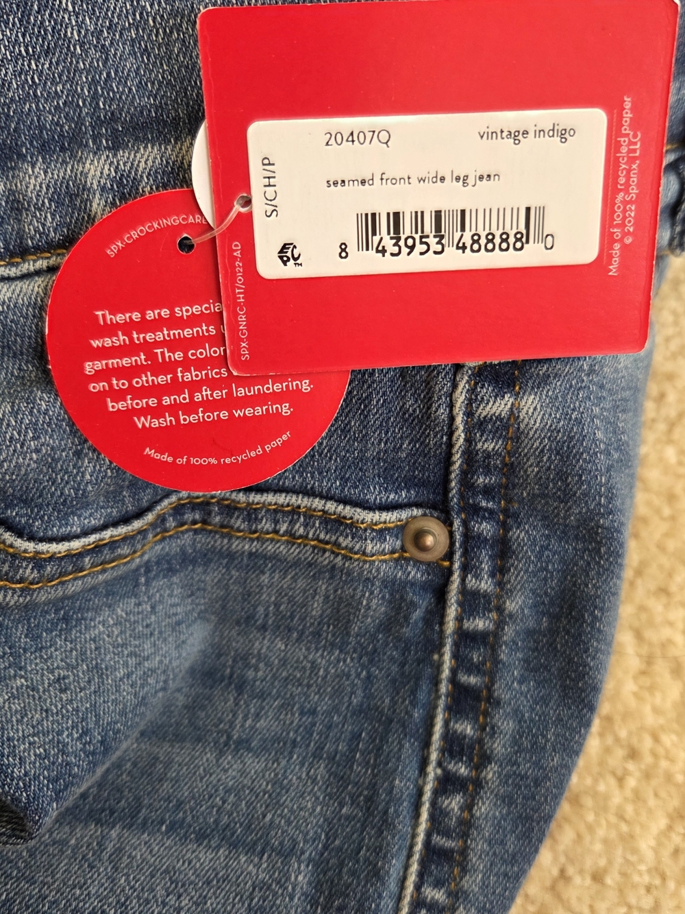 SPANX Vintage Indigo Skinny Jeans - Blue Size Petite S - Picture 3 of 7